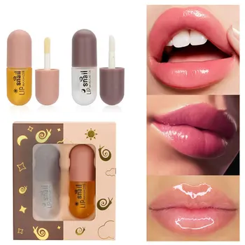 펑크 주스 레드 립글로스 블랙 미러 유리 물 빛 투명 립 글레이즈, 방수 논스틱 리퀴드 립스틱 누드 립 틴트 메이크업 