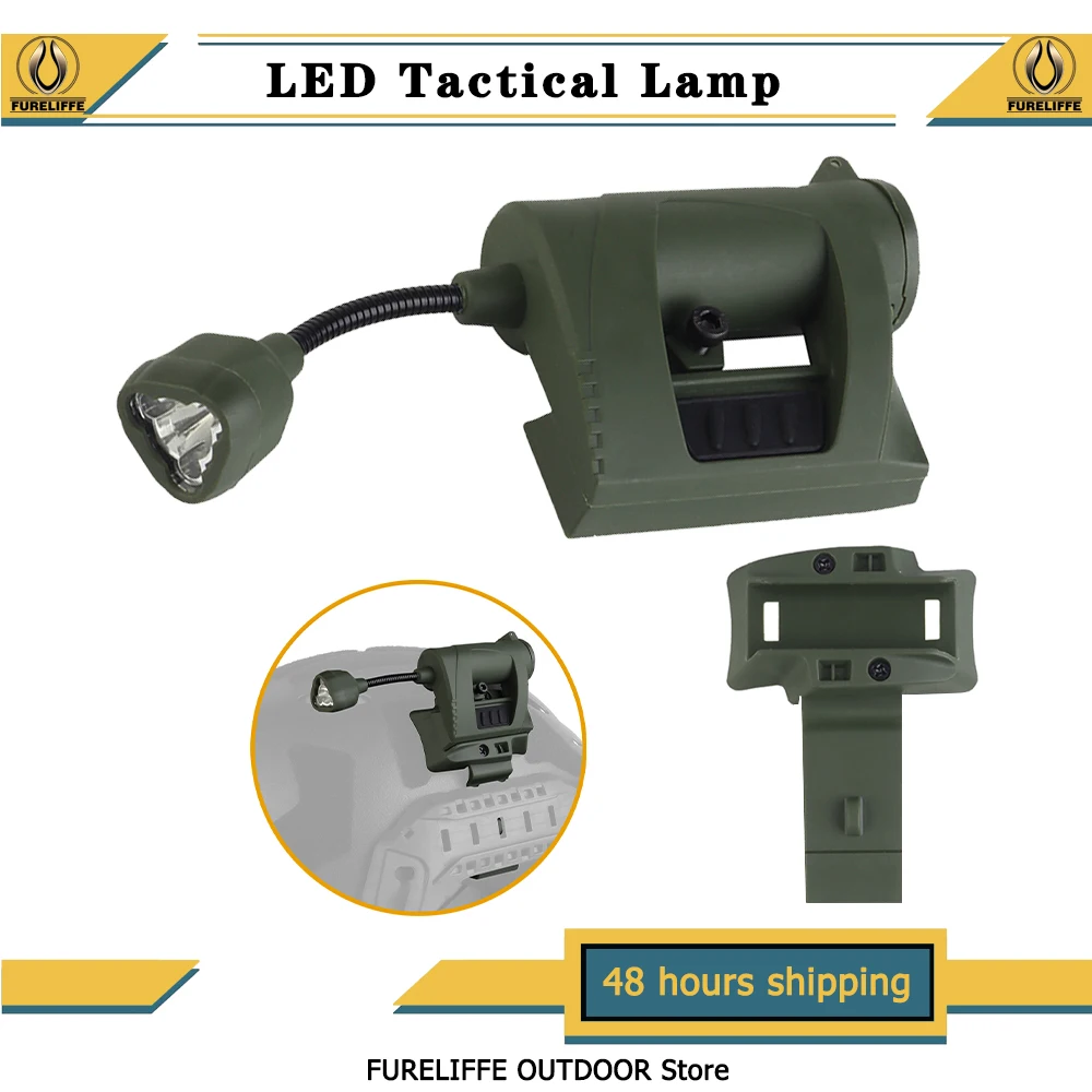 

Тактический шлем, светодиодная лампа MPLS, модульное индивидуальное освещение, боковой изгиб, супер яркий, подходит для OPS Core ARC Rail для страйкбола, охоты
