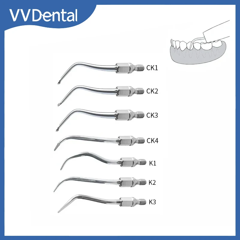 

Dental Ultrasound Scaler Tips for KAVO GK KC Series Endodontics Perio Pneumatic Scaling Tips Accessories Dental Materials