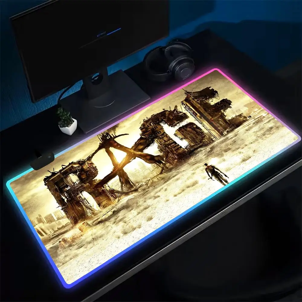 

Коврик для мыши COOL Rage 2, игровой коврик для мыши в стиле аниме, светодиодные настольные коврики с подсветкой, резиновые настольные коврики XXL RGB
