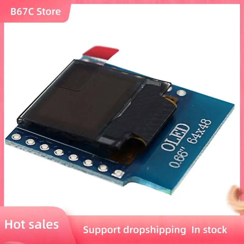 B67C 0,66-дюймовый белый OLED-дисплей 64X48 16-контактный SSD1306-экран привода без платы