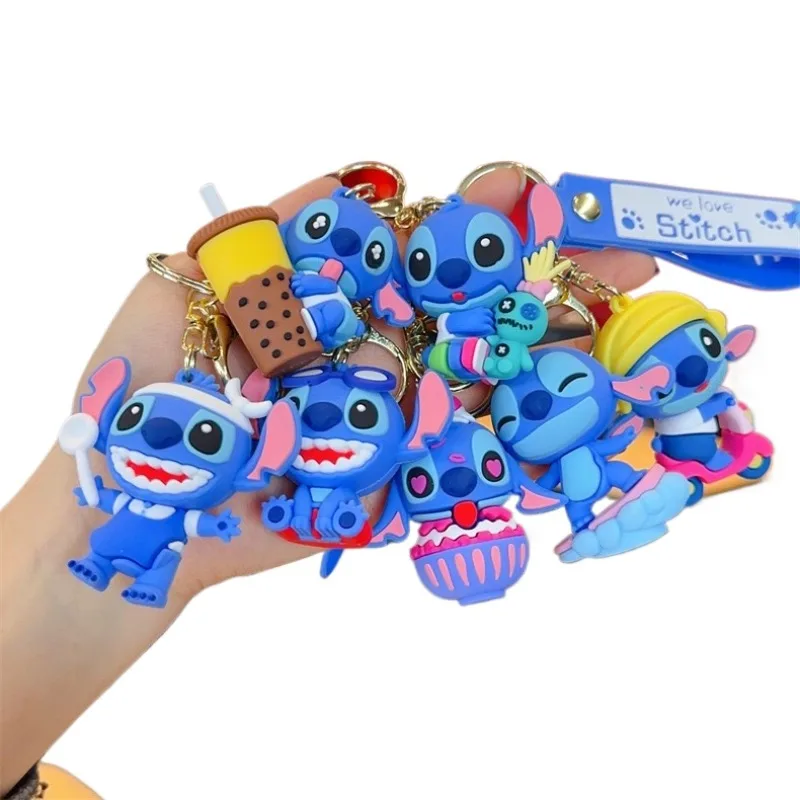 

Cartoon Cute Trend Stitch Series Car Keychain Schoolbag Pendant Decoration Exquisite Small Gifts Boys Girls Gifts Toys Portable