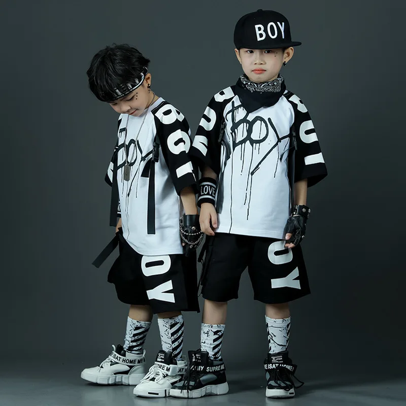 Kids Summer Suit Short Sleeve T-shirt + Shorts 2pcs Sports Casual Outfits for Teenager Boy Clothes Sets Children Tracksuit 4-14Y