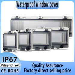 IP67 Transparent Waterproof Protective Window Cover 2-18 Ways Circuit Breaker Switch Box Protection Electric Junction Box Panel