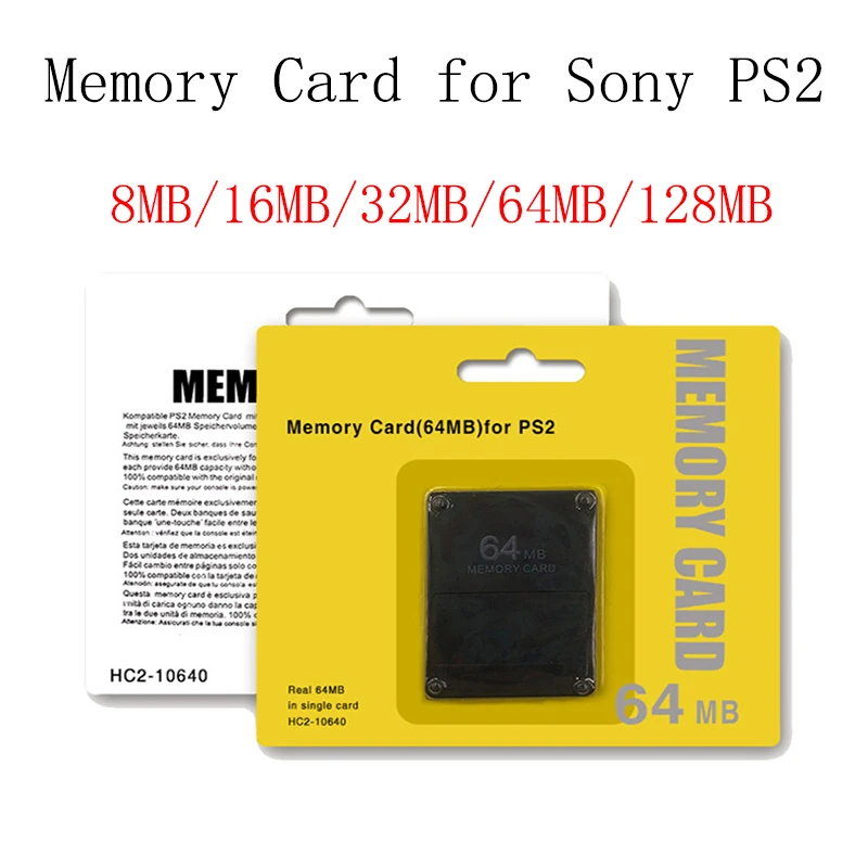 Para Sony PS2 Game Saver 8MB 16MB 32MB 64MB 128M Tarjeta de memoria Almacenamiento extendido para guardar datos para tarjeta de memoria Sony PS2
