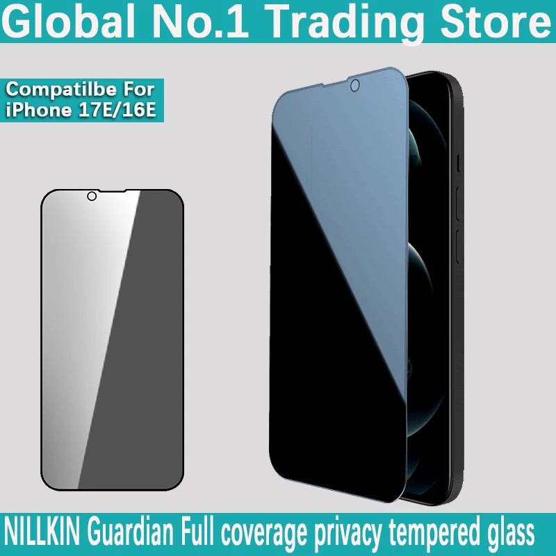 

NILLKIN For iPhone 17E Guardian Full Coverage Anti peeping Tempered Glass 9H Screen Protector For iPhone 16e Glass