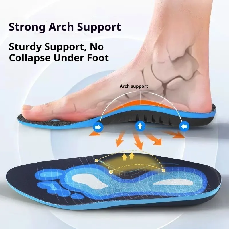 Nouvelles semelles orthopédiques avec soutien de la voûte plantaire pour hommes et femmes, absorption des chocs, confortables, accessoires pour chaussures