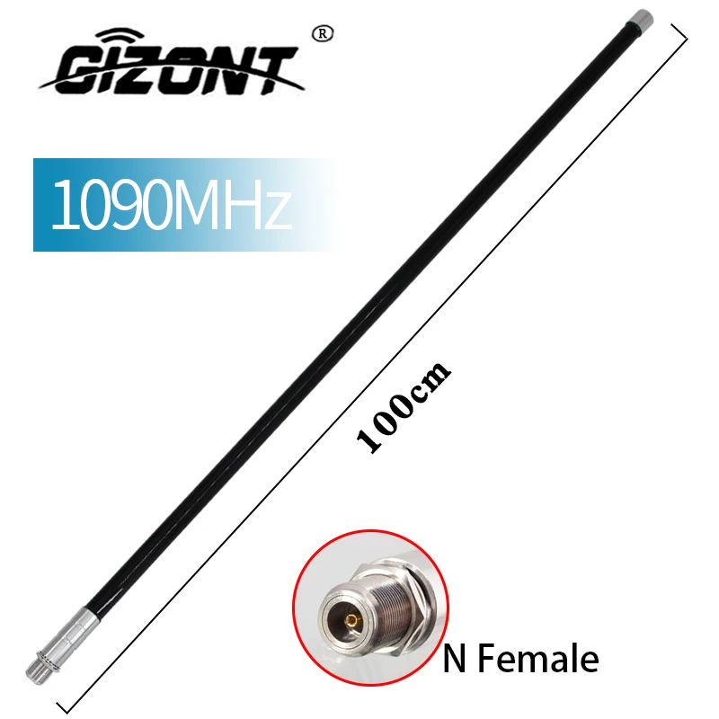 Imagem -04 - Antena de Fibra de Vidro Omni para Transceptor Automático Ads-b 10dbi 1090mhz Fpv Ads-b Transmissão ar Controle de Tráfego Terra