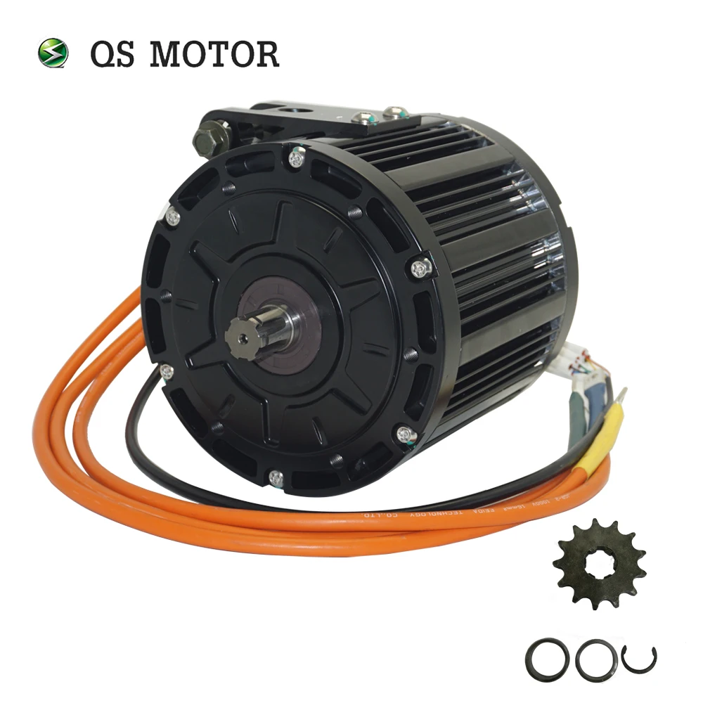 QS Motor QS138 2500W 72V 60H Max 4500RPM Hall PMSM Mid Drive Motor for Electric Dirt Bike Electric Motorcycle Scooter