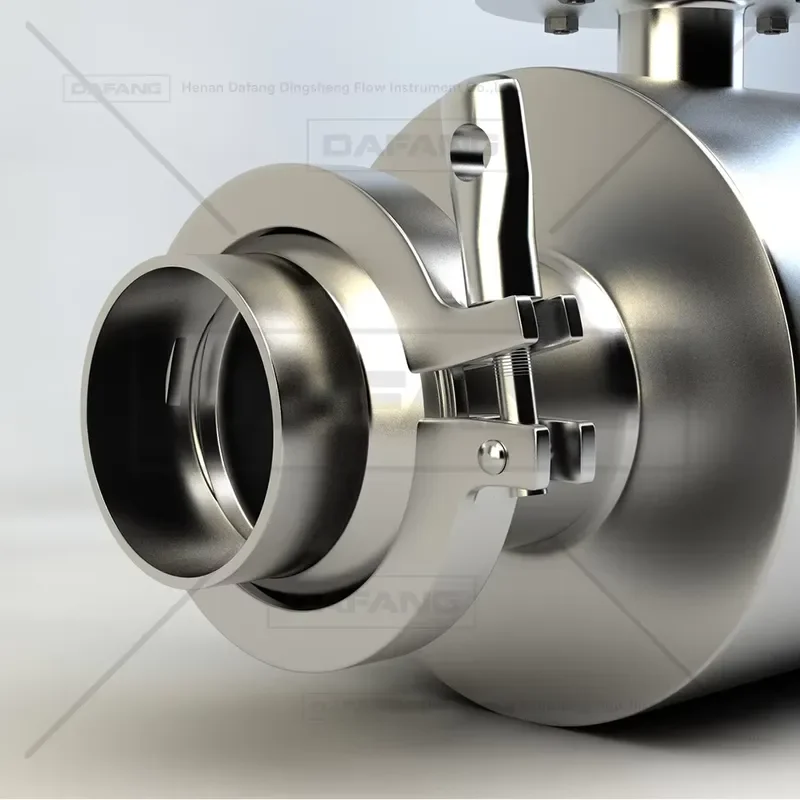 DN32 Tri-clamp SS304 Food Brewery Beer Digital Flow Meter Debimetre Dairy Milk Hygienic Electromagnetic Flow Meter