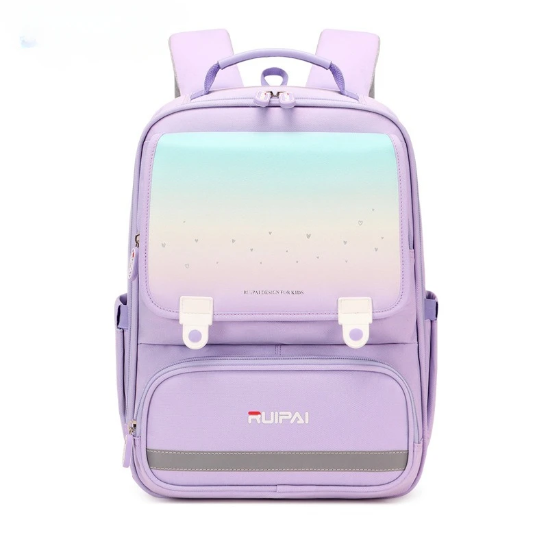 Primary Students Schoolbag Fashion Large Capacity Spine Protection Breathable Kids Backpack Waterproof Wear-resistant Book Bag