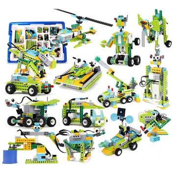 NUOVO WeDo 4th Generation Robotica Costruzione VAPORE per Scratch 3.0 Core Set Building Blocks Mattoni Tecnici Giocattolo Educativo