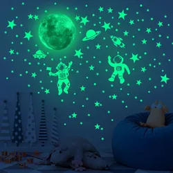 DIY Glow-in-the-Dark Star and Moon Wall Decals: PVC Glow-in-the-Dark Space Stickers, Perfect for Kids' Bedrooms and Home Decor