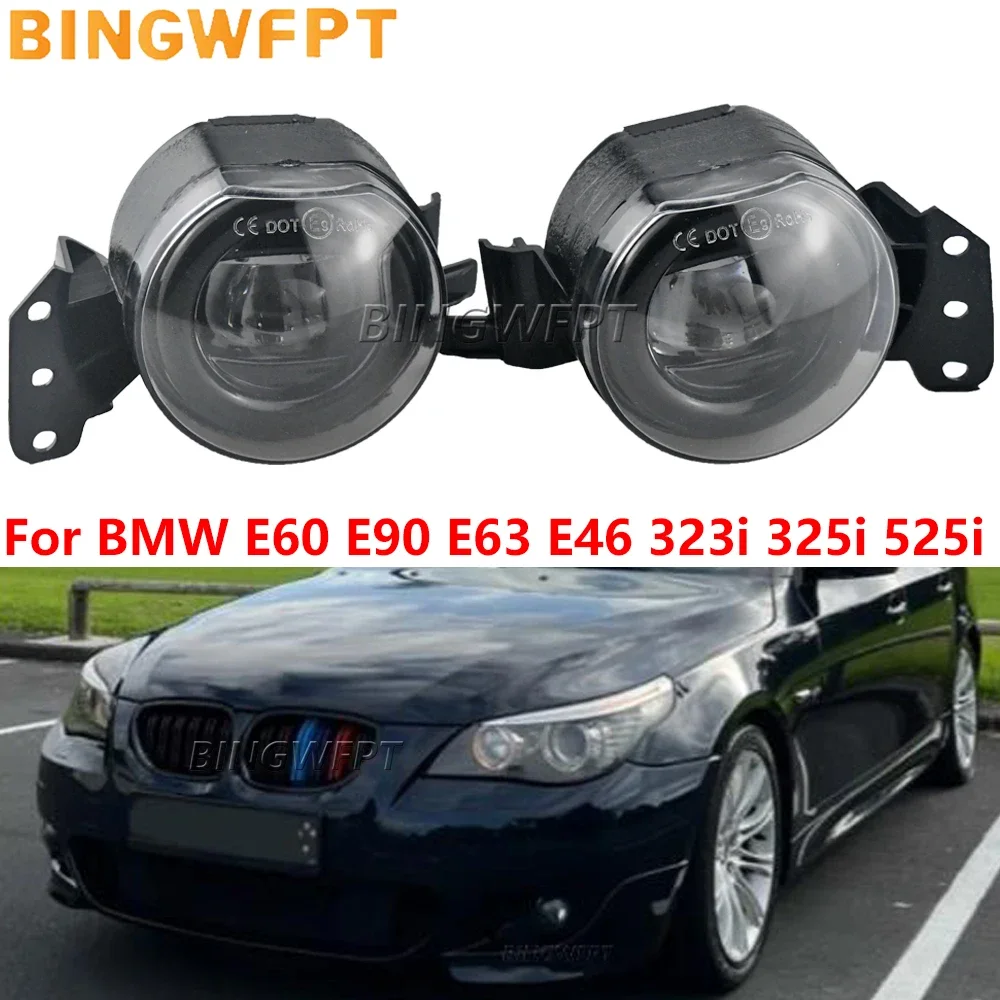 BINGWFPT 2PCS Car Front Bumper LED Fog Lights Fog Lamp For BMW 5 Series E60 525i 530d 535d LCI M SPORT 2004 2005 2006 2007 2008