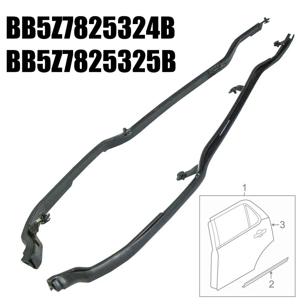 

2pcs Rear Door Front Weatherstrip Seal LH & RH For Ford Explorer 2011-2019 BB5Z7825324B BB5Z7825325B Replacement Car Accessories