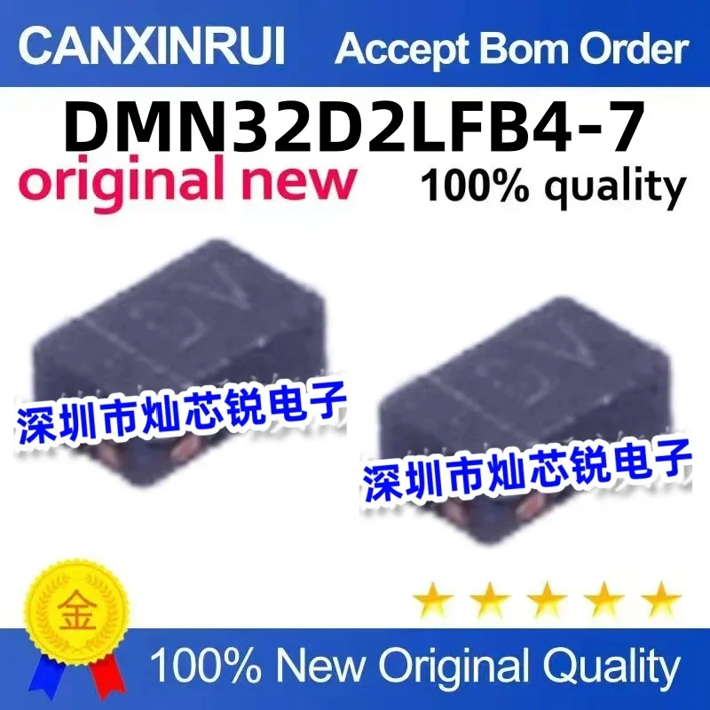 

(5-100 pieces) Brand new original DMN32D2LFB4-7 silk screen: DV OV DFN spot chip