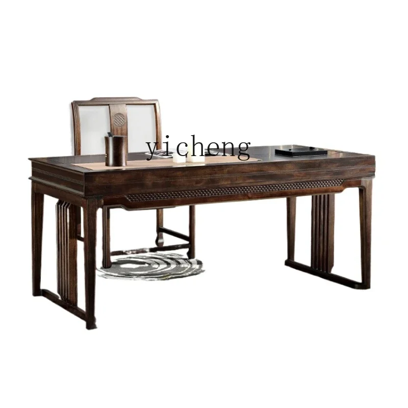 XL new Chinese desk solid wood painting table ebony 1.8 meters desk calligraphy and writing