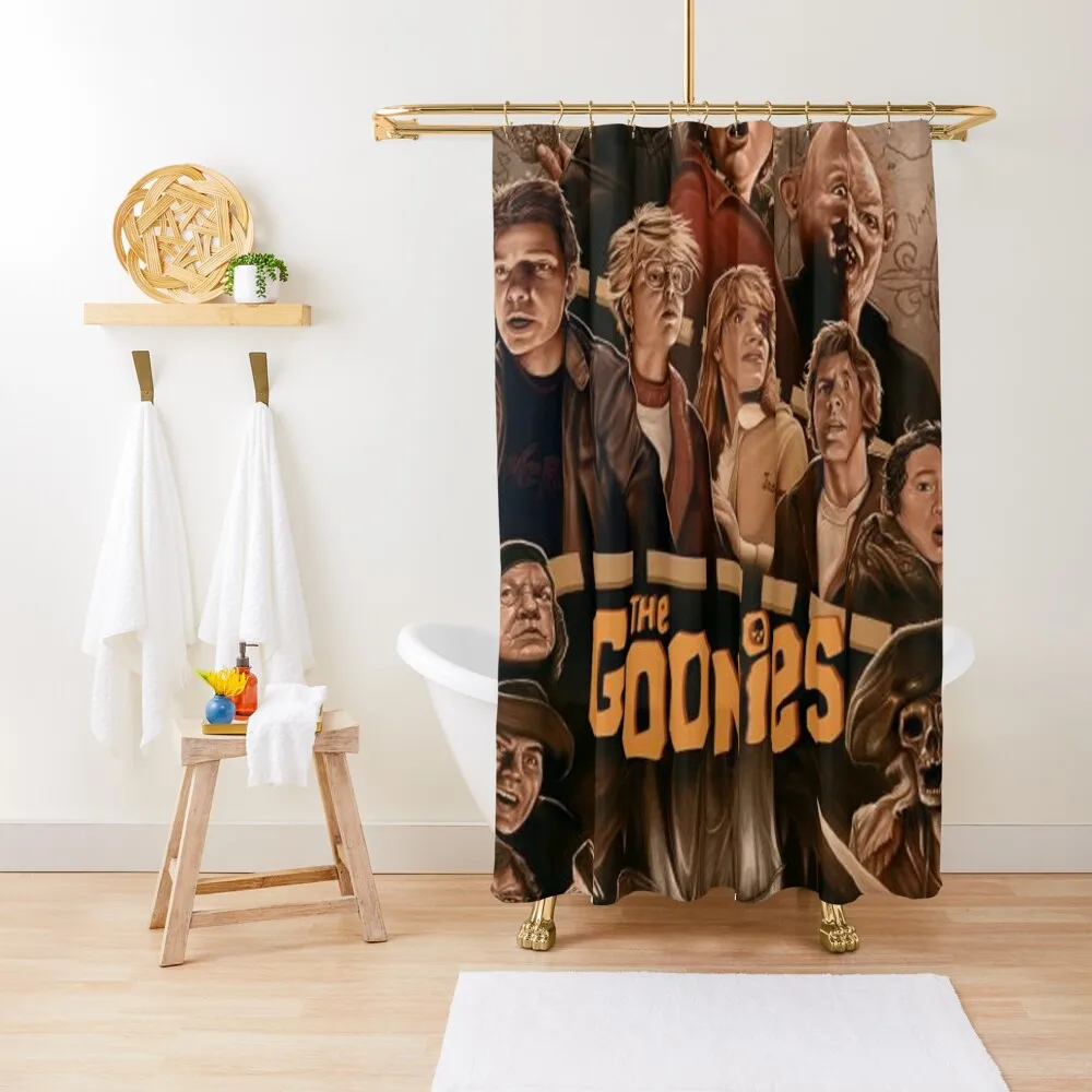 

the goonies poster Shower Curtain For Bathroom Shower Anime Bathroom In The Bathroom Curtain