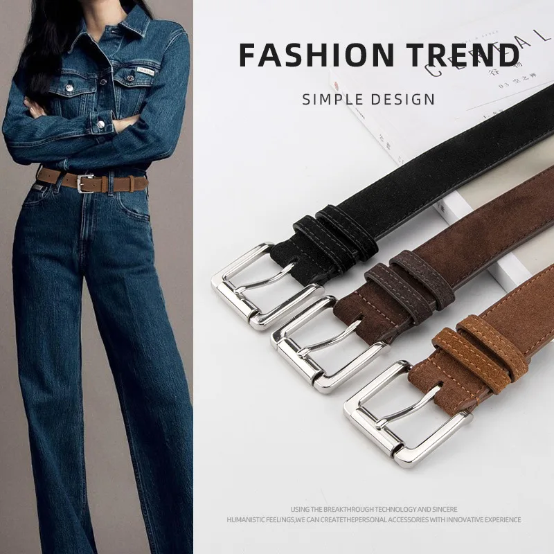 

Новый кожаный ремень, женские модные роскошные универсальные брюки, декоративный ремень