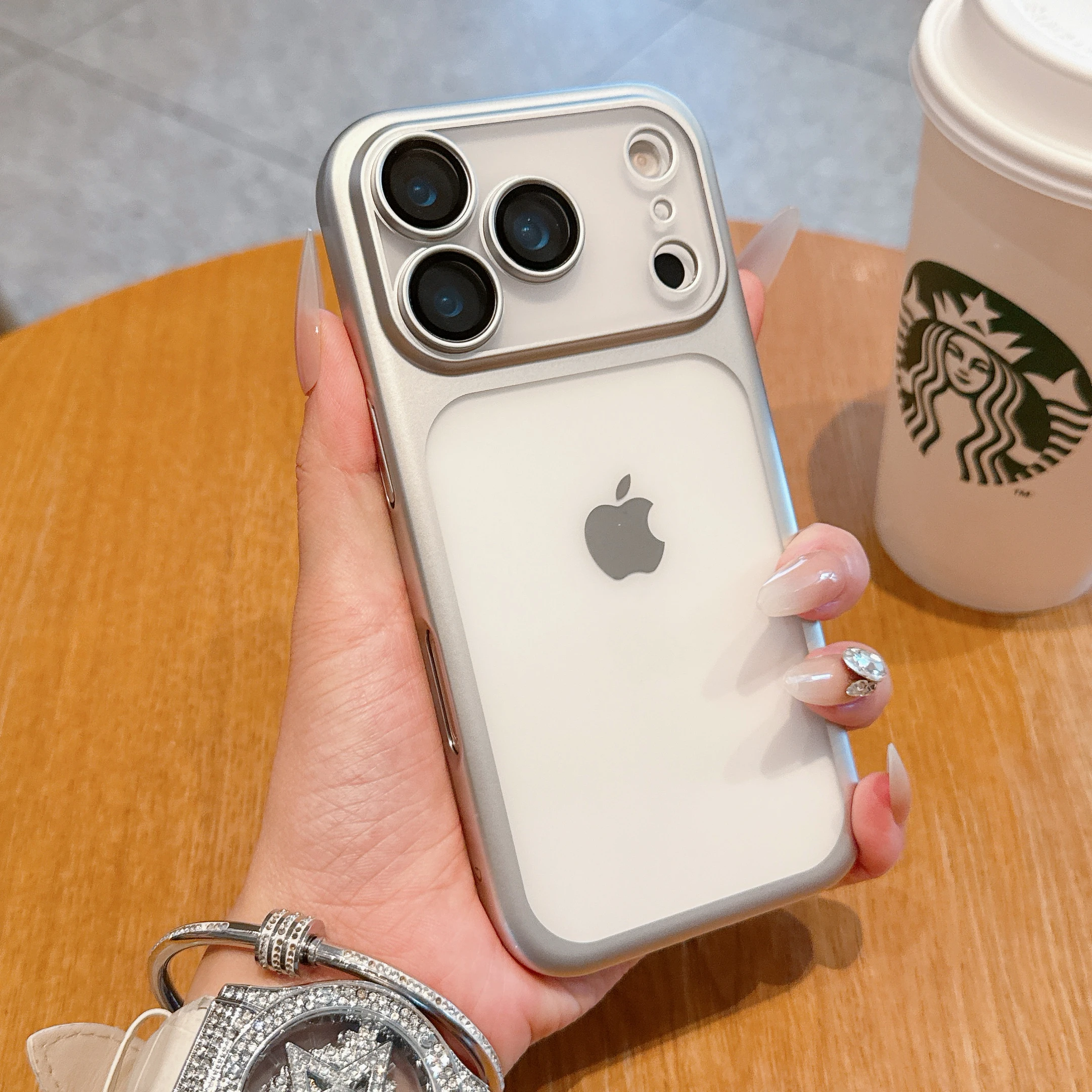 

Luxury Soft Matte Phone Case For iPhone 17 Pro Max 16 14 15 Plus Air 13 12 11 Electroplating Silicone Bumper Back Cases Cover