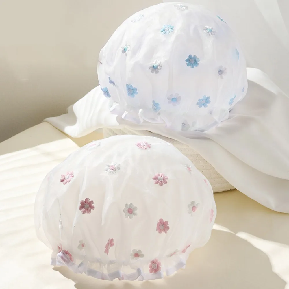 

Waterproof Thick Hat Women Hair Accessories Cap Shower Double Layer Cover Bathroom Supplies