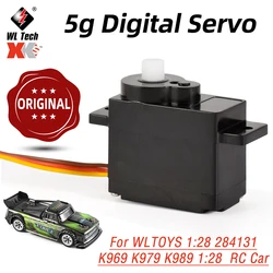 Original 5g Digital Servo K989-58 Wltoys Steering Servo for Mini-Q WLtoys 1:28 284131 K969 K979 K989 K999 RC Car Spare Parts