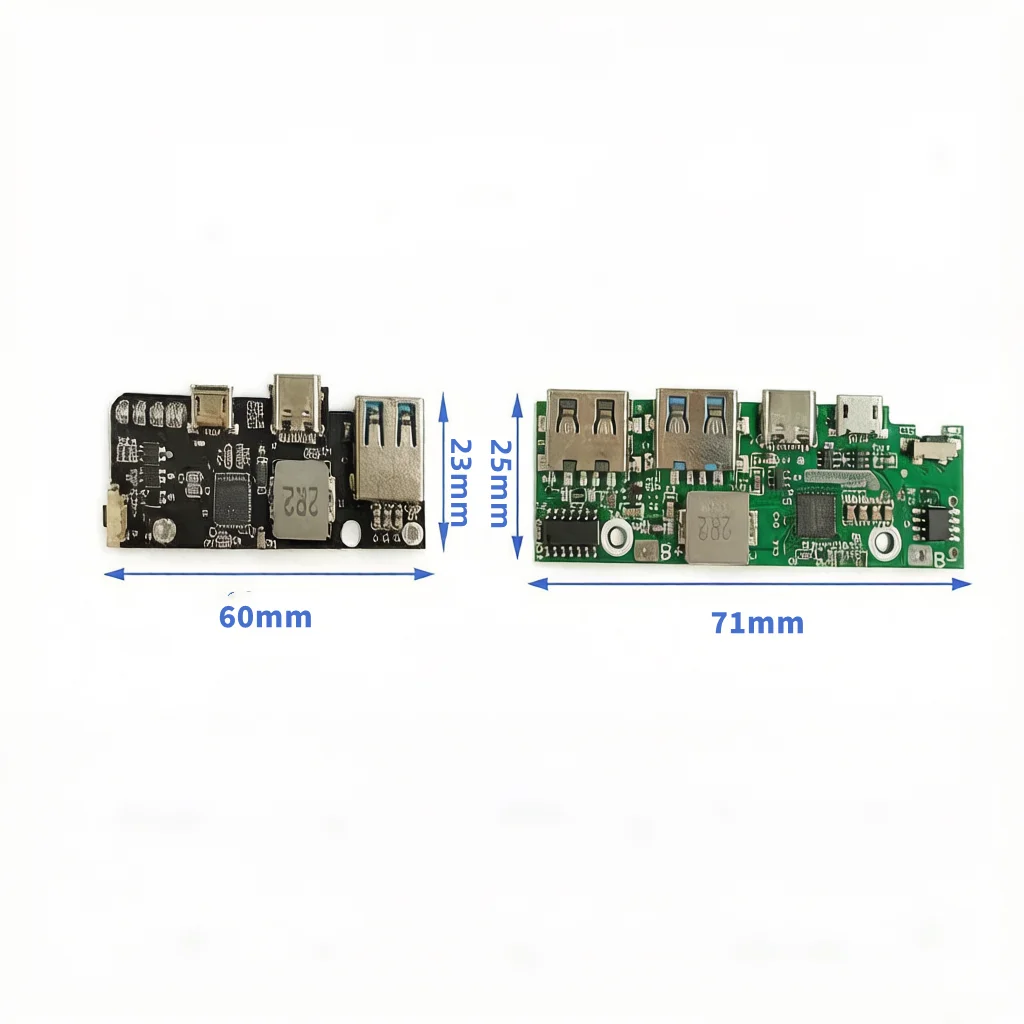 DIY 22.5W Power Bank Circuit Board PD/QC 3.0 Fast Pocket Mobile Power Module Compact Lithium Battery Charge/Discharge Controller
