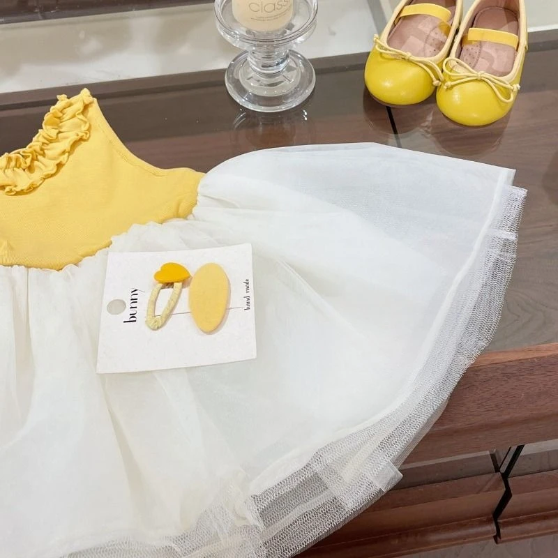 Kids Girls Dress Princess Style Summer Stylish 2026 New Little Girl Very Beautiful Camisole Dress Tutu Skirt