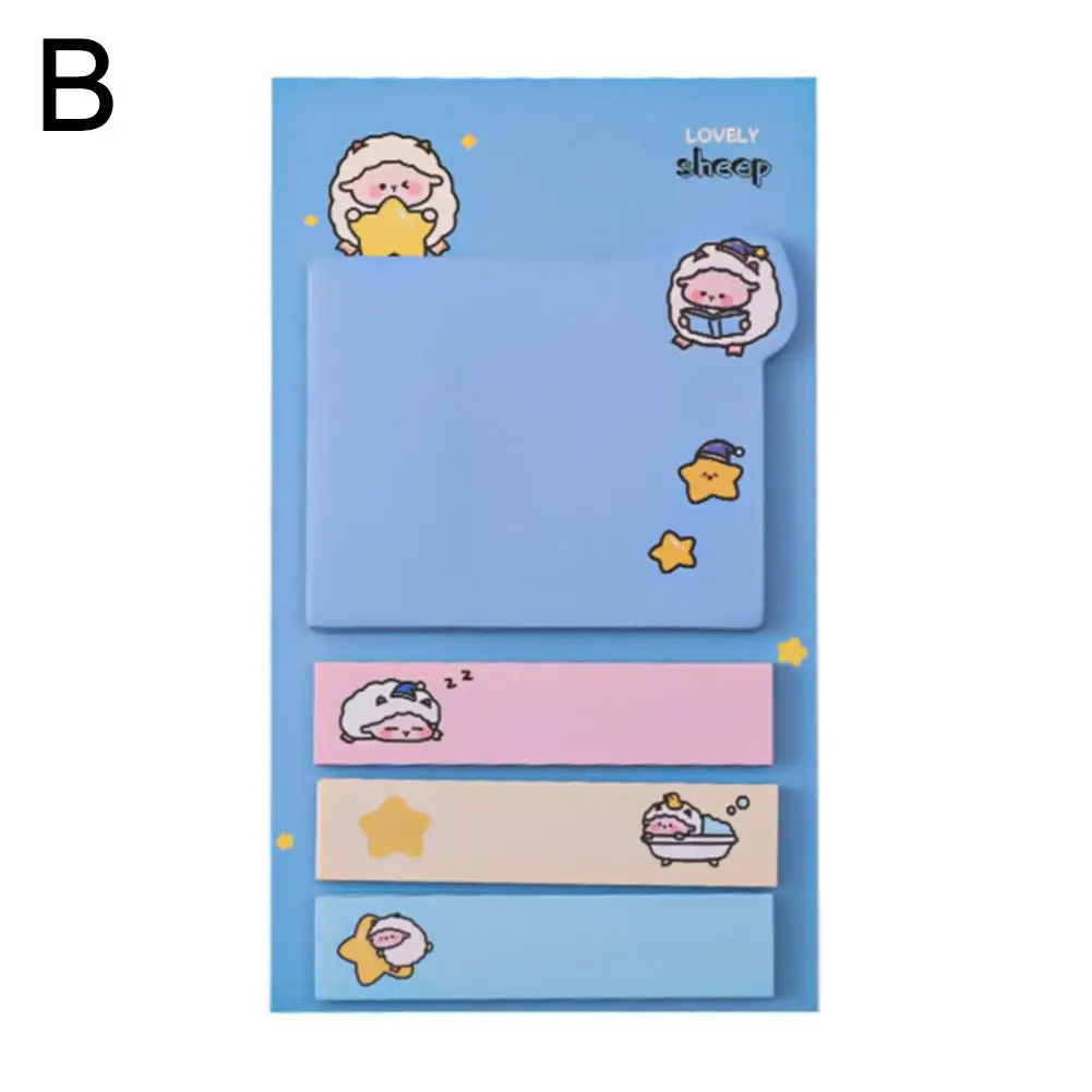 1PC Kawaii Cute Animals Paper Sticky Notes Creative Pads Adhesive School Notepad Stationery Memo Office Decoration Stickers Z2T7
