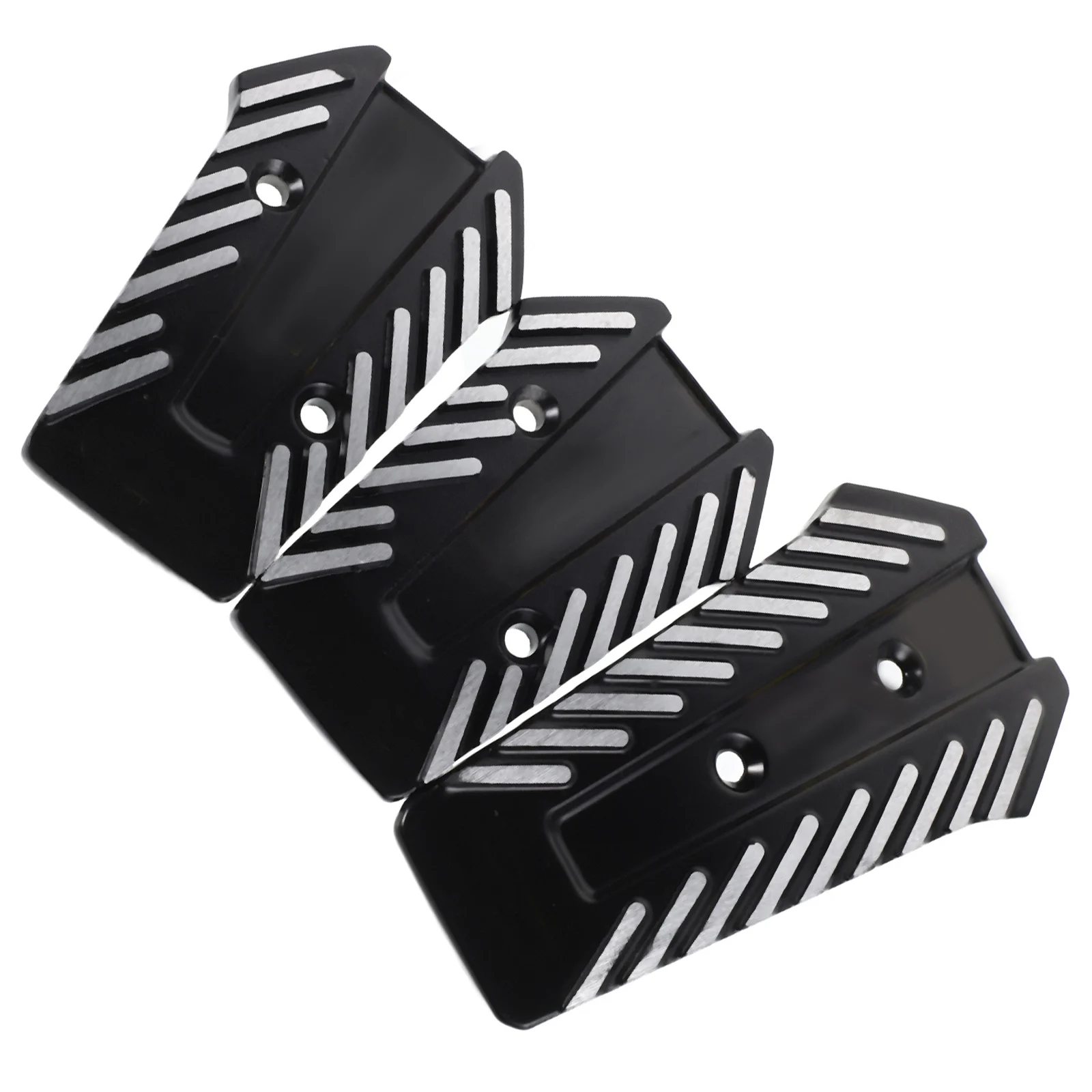 

3PCS Car Pedals Universal Aluminum Alloy Foot Brake Gas Auxiliary Covers Compatible Vehicles Modification Accessories NonSlip