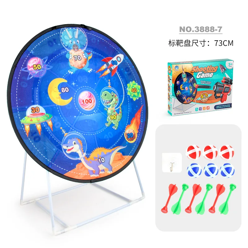 Double Side Dart Board Target giochi sportivi Montessori Sticky Balls Throw Dart Board Toys genitore Child Indoor Outdoor Toys Gifts