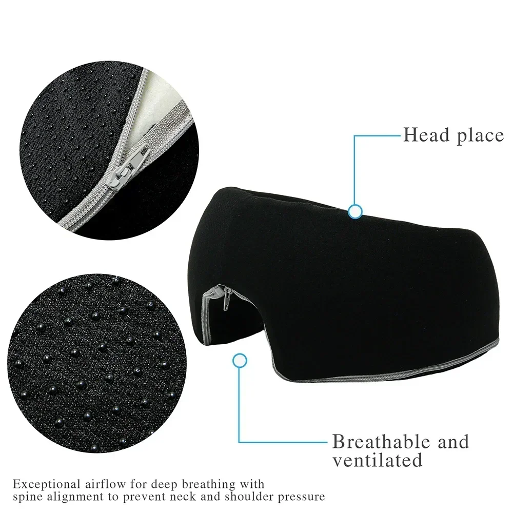 Breathable Memory Foam Prone Support Cushion, Ergonomic Face Rest Pad for Salon Use