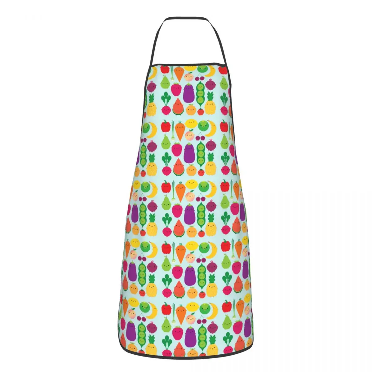 5 A Day Fruit And Vegetables Aprons Chef Cooking Tablier Waterproof Bib Kitchen Cleaning Pinafore for Women Men Painting