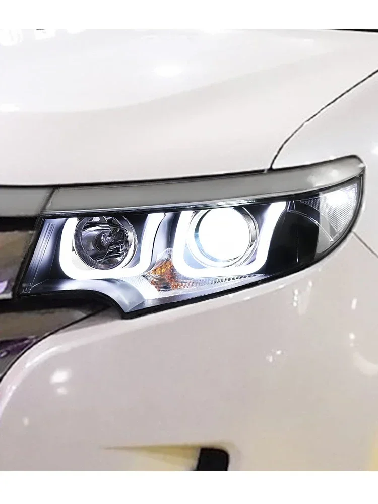 Sewiyolin سيارة LED مجموعات المصابيح الأمامية لفورد حافة المصابيح الأمامية 2010-2014 الضباب DRL الفرامل بدوره مصباح إشارة التوصيل والتشغيل #3