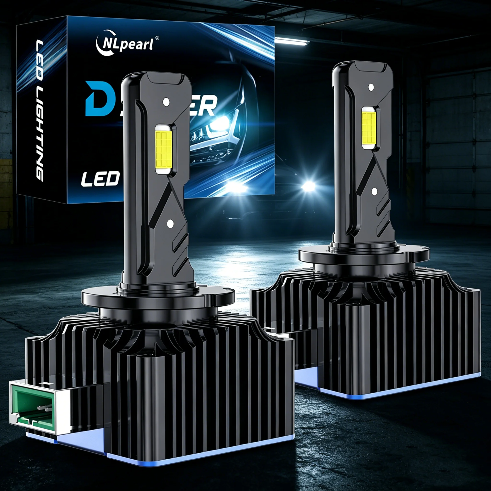 

2 шт. 40000LM D1S D3S D2S D2R D4S D4R D5S D8S LED Canbus лампы для фар, автомобильные светодиодные лампы 6000K, Plug&Play