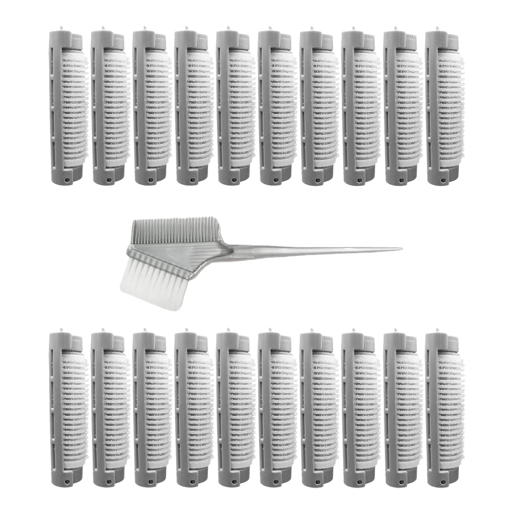 

20 Pcs Roller Hair Perm Bar Root Clip Rollers Volume Clips Curls Grey for