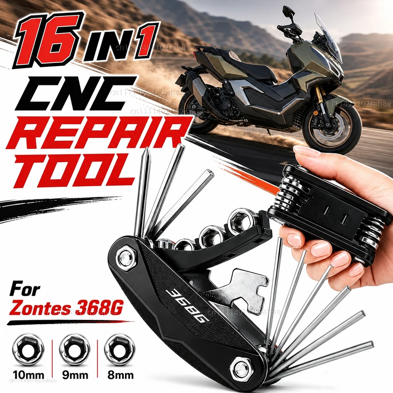 

For Zontes 368G Adventure 2025 2026 368 G Adv ZT368G Motorcycle Tool Repair Kit Multifunctional Screwdriver Wrench Hex Key Set
