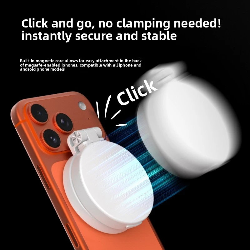 Magsafe Phone LED Ring Light Portable Bi Color Dimmable Selfie Fill Light for Live Stream Vlog Photography view 4