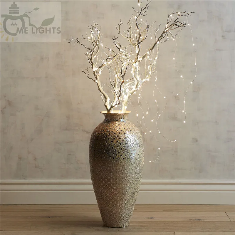 New Year LED Christmas Lights Outside Outdoor Warm White Waterfall Curtain Fairy Lights for Bedroom Icicle Girland Street