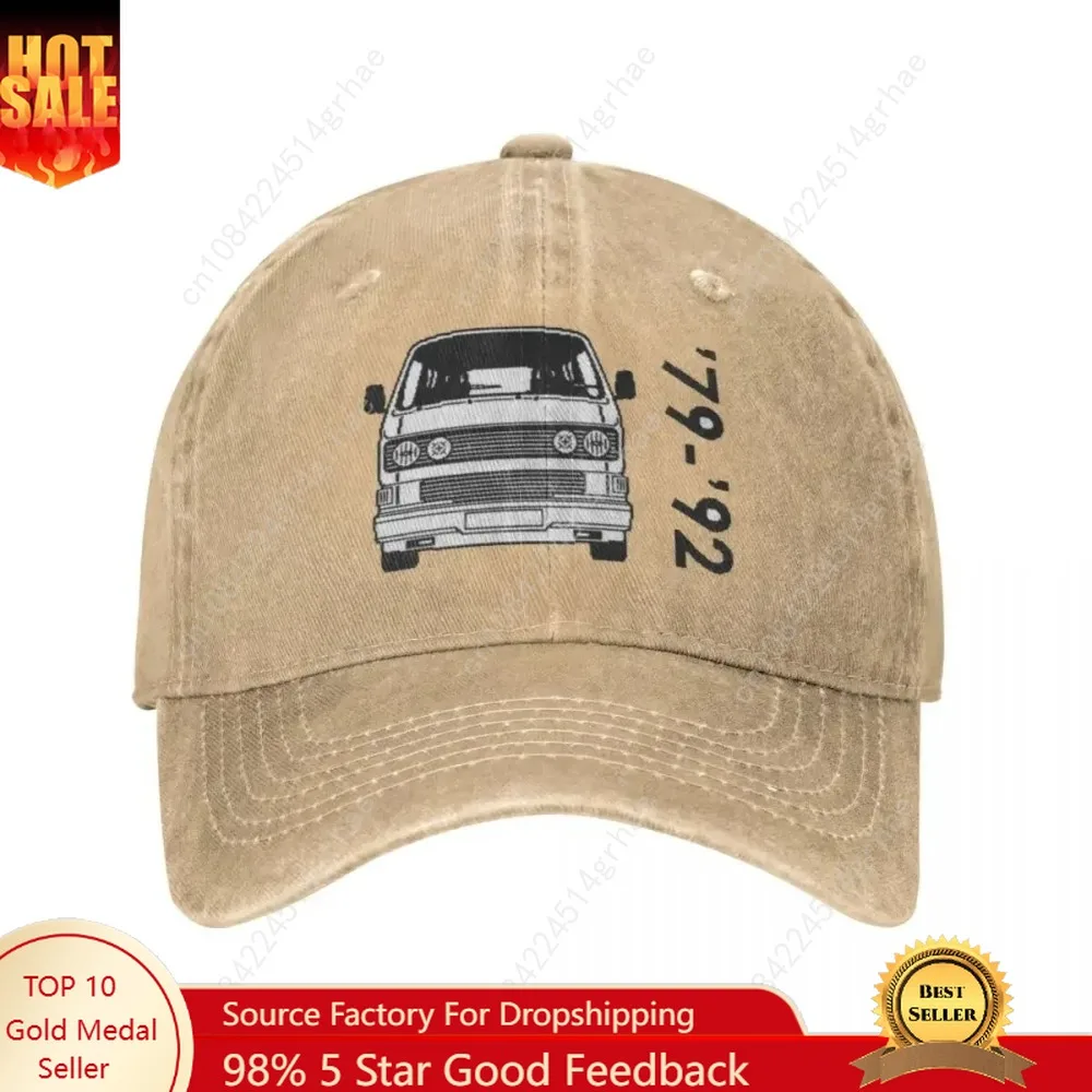 

Type 2 T3 VW Bus Baseball Cap Hiking Fishing Drop Shipping Washed Trucker Hat Female Male Y2k Funny Custom DIY Baseball Caps