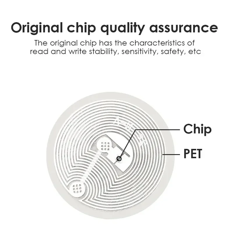 6 cái NFC ntag213 144 byte ướt tag Stickers 13.56MHz iso14443a ntag 213 chip RFID dính tag nhãn cho NFC điện thoại 6 màu sắc