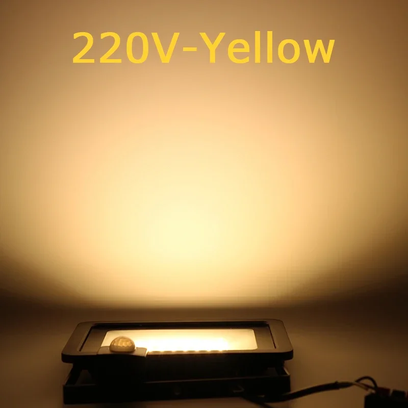 dengsum 10W 20W 30W 50W 100W Induktions-LED-Flutlicht mit verstellbarem PIR-Sensor 110V 220V Flutlicht Street Square Außenbeleuchtung 6