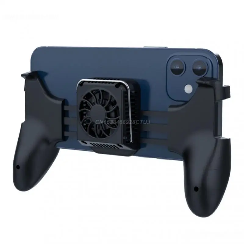 Controlador de Gamepad Universal para Pubg, Enfriador de teléfono móvil, soporte de ventilador de refrigeración de radiador móvil Abs cómodo, gatillo de juego