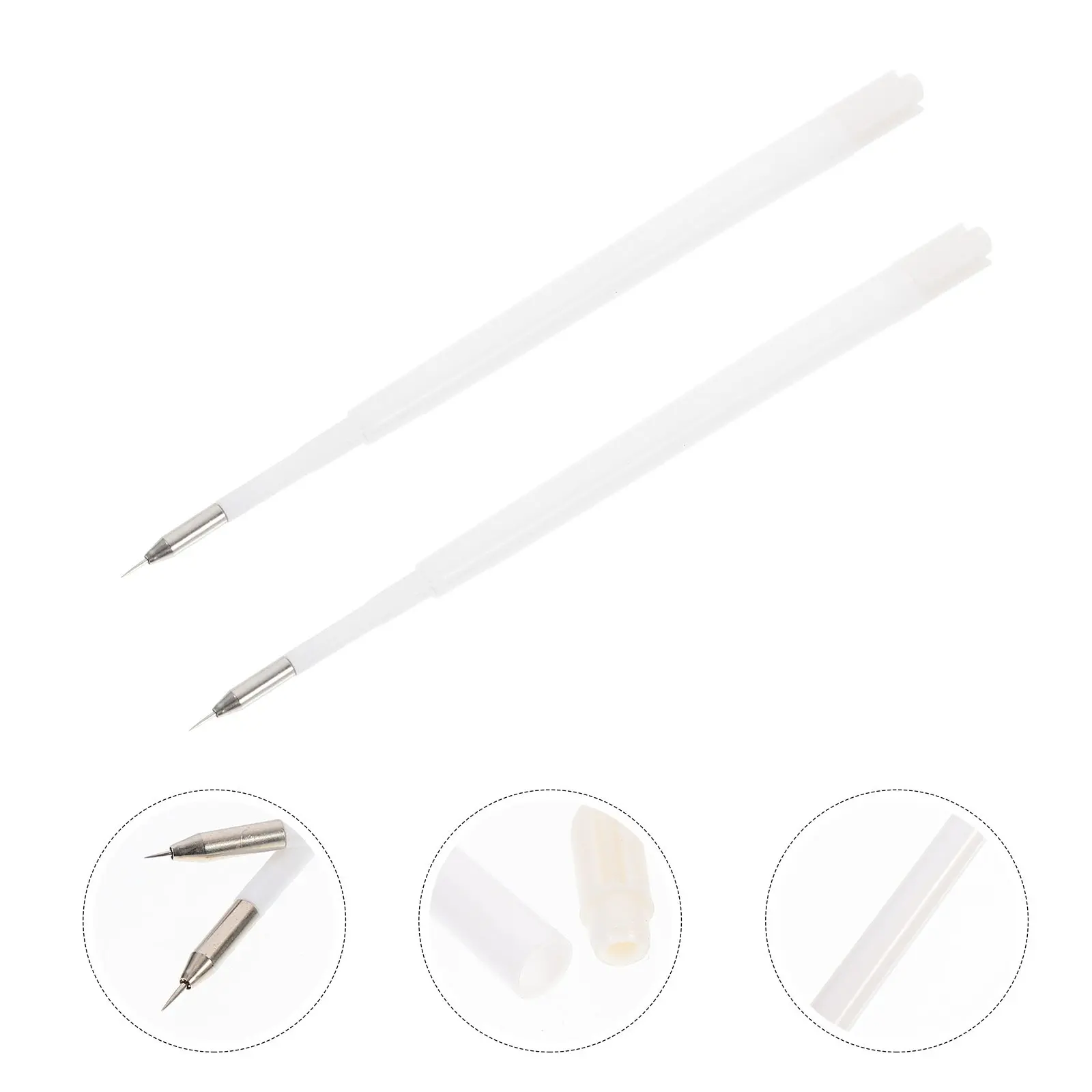 2Pcs Air Release Pen Refill High-Performance ABS Iron Material Easy Replacement Car Film Bubble Removal Tool Vinyl Craft Weeding
