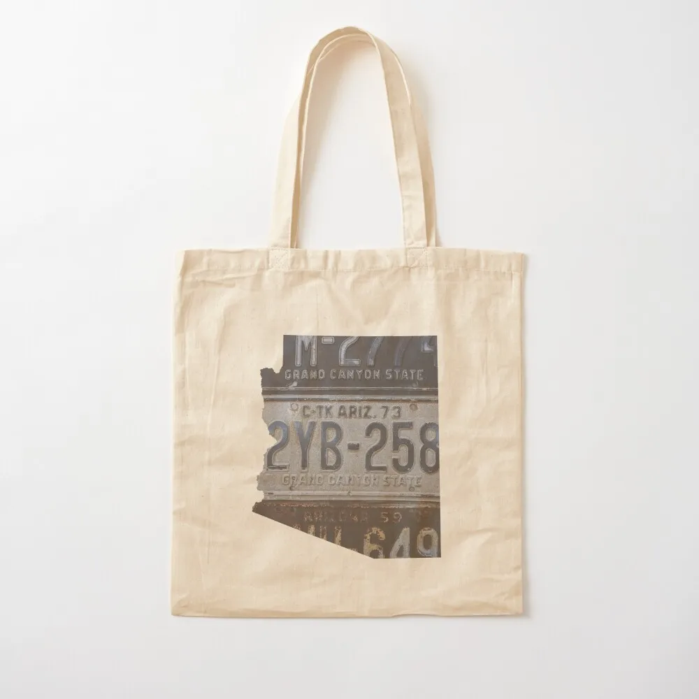 Vintage Arizona License Plates Tote Bag