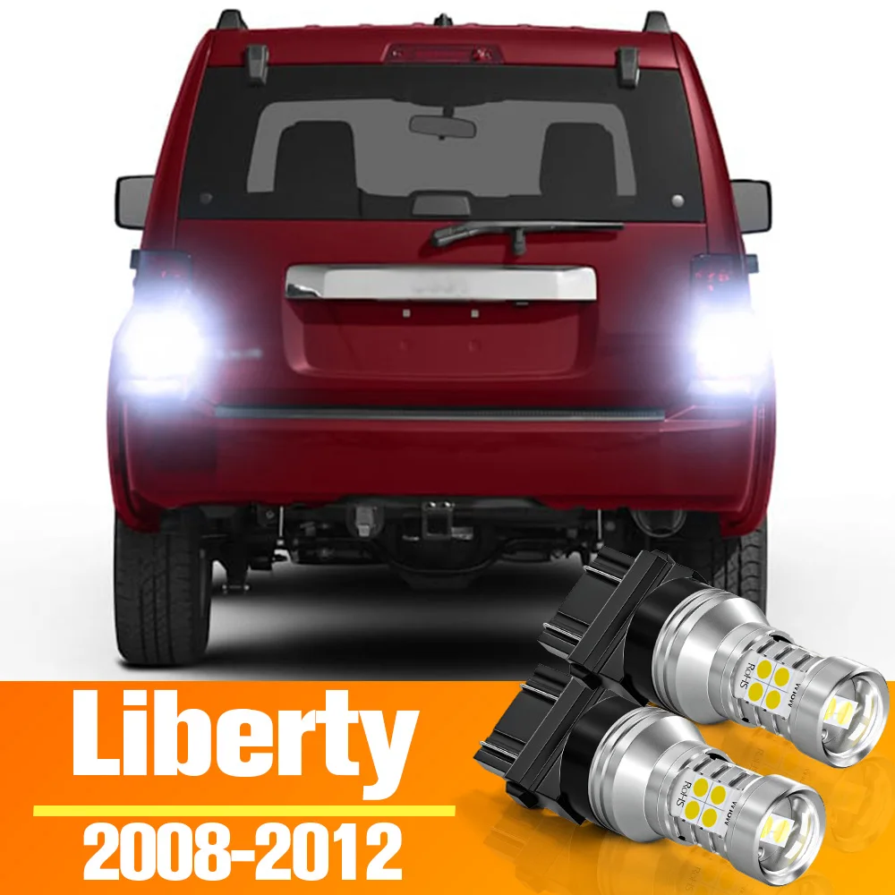 2pcs LED Reverse Light Backup Bulb Accessories For Jeep Liberty KK 2008 2009 2010 2011 2012