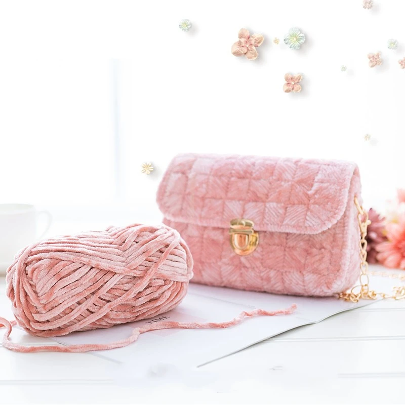 100g/Ball DIY Soft Snowy Velvet Yarn Knitting Wool Thick Crochet Threads For Sweater Scarf Blankets Yarn