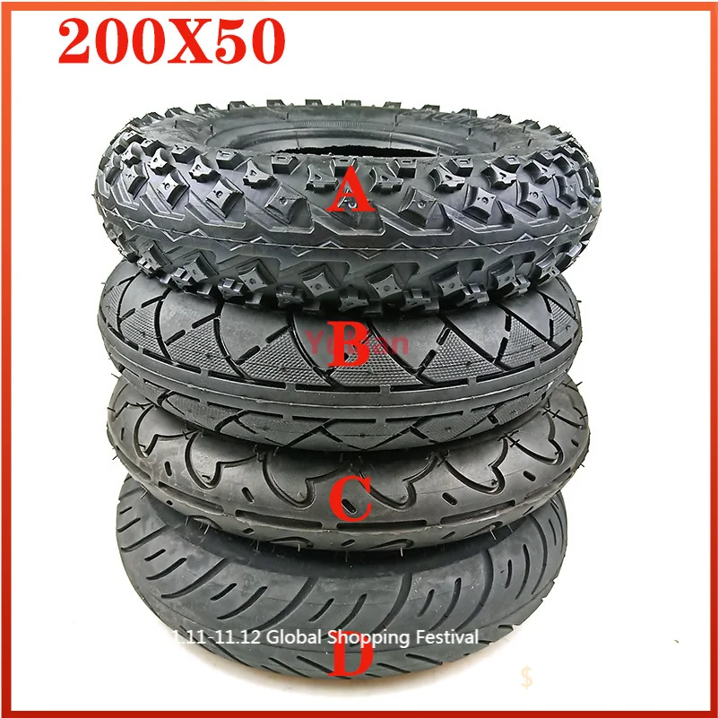 High Quality 200x50 Inner Outer Tire 8 Inch Mini Electric Scooter Tyre Electric Vehicle 200*50 Tire Accessories