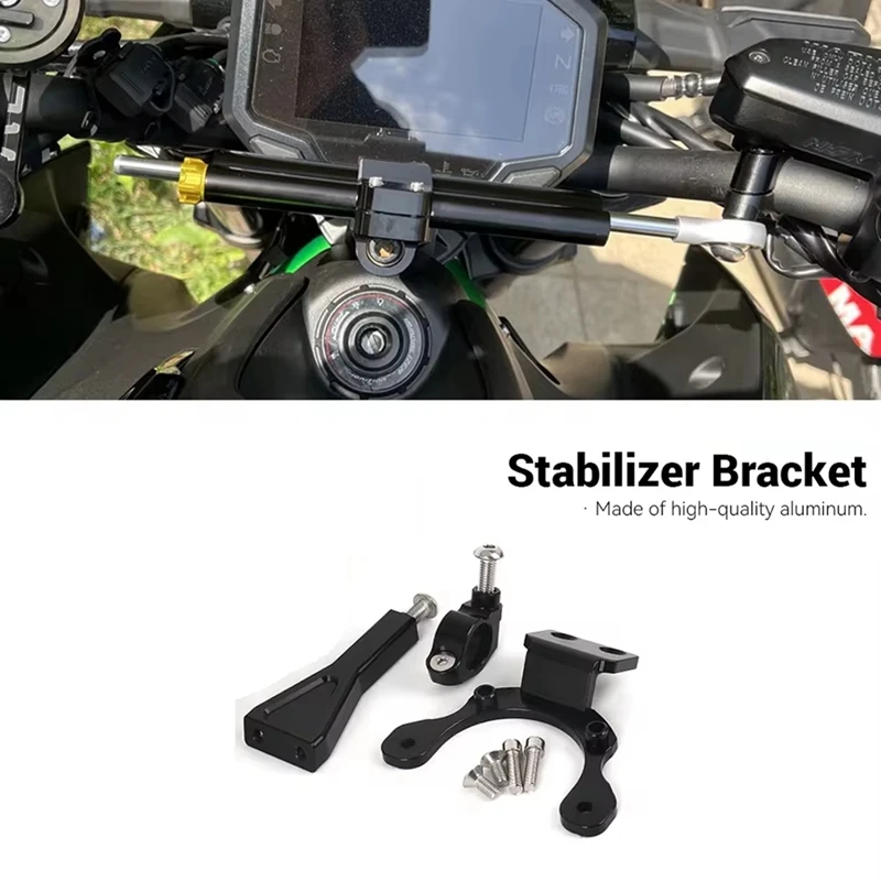 Motorcycle Accessories Adjustable Steering Damper Bracket Mounting Kit For Kawasaki Z900 Z 900 Z900 2020-2024