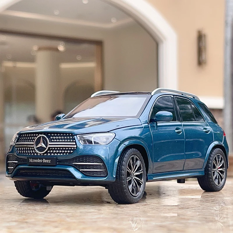 Benz GLE350 GLE SUV coche de aleación, vehículo fundido a presión y de juguete, modelo de coche, sonido y luz, juguetes para niños, regalos, 1:24